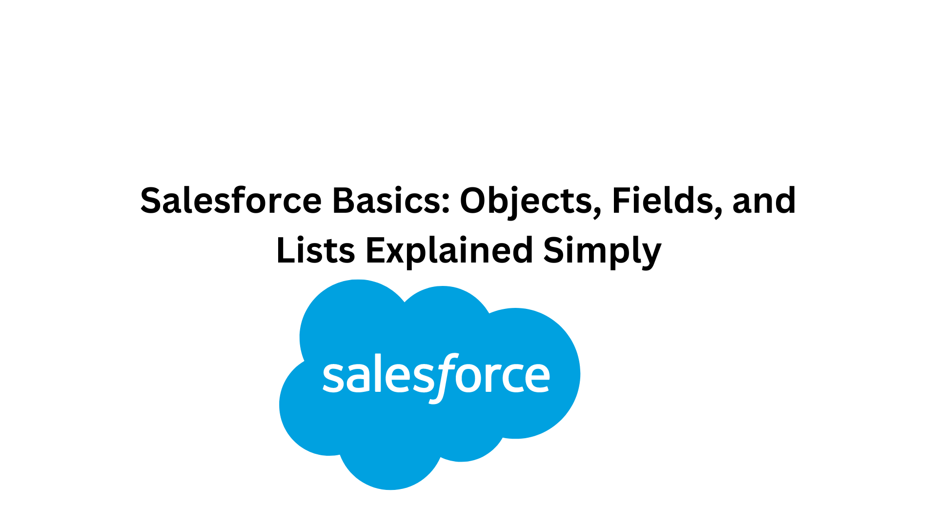 Salesforce Basics Objects, Fields, and Lists Explained Simply